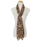 Foulard marron façon léopard
