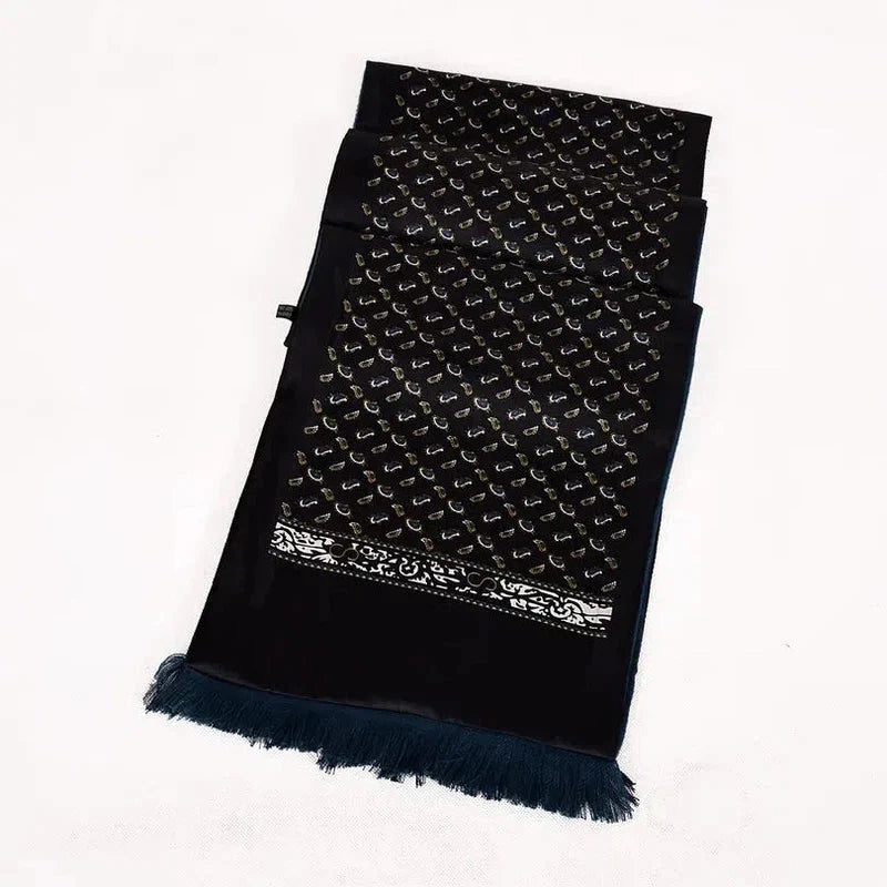 Foulard masculin en soie de type écharpe