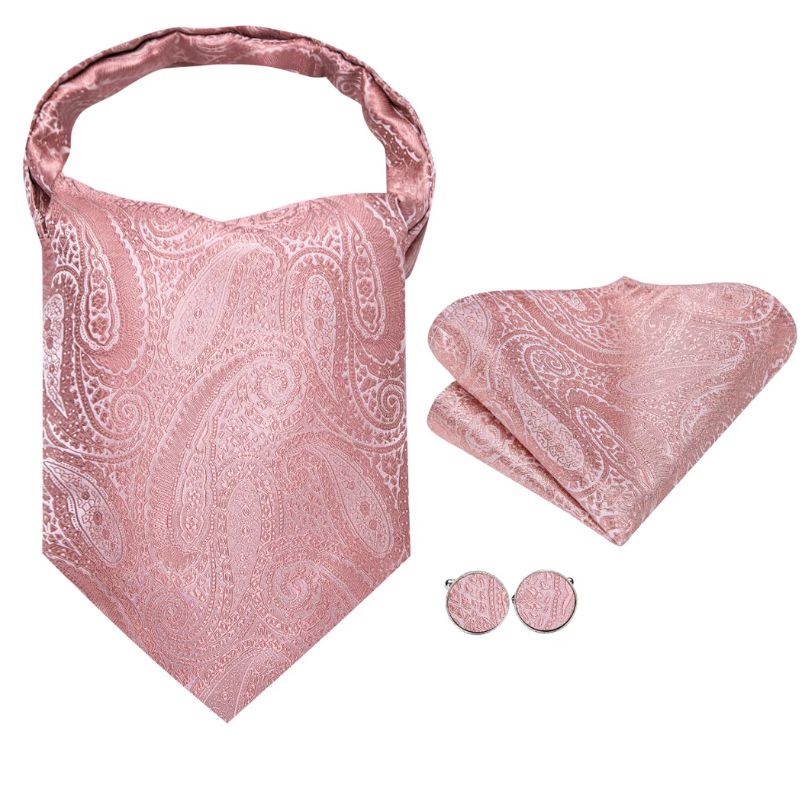 Foulard masculin façon ascot en soie