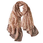 Foulard motif léopard aux multiples couleurs