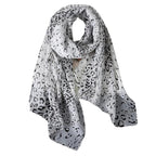 Foulard multicolore motif léopard