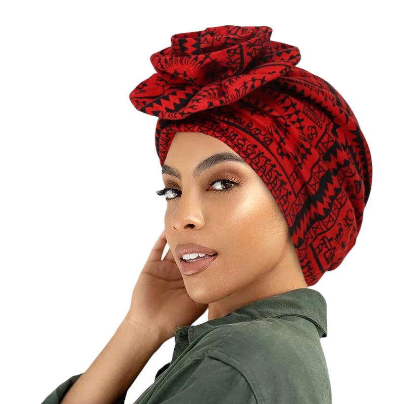 Foulard noué façon turban