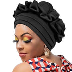 Foulard porté comme chapeau africain