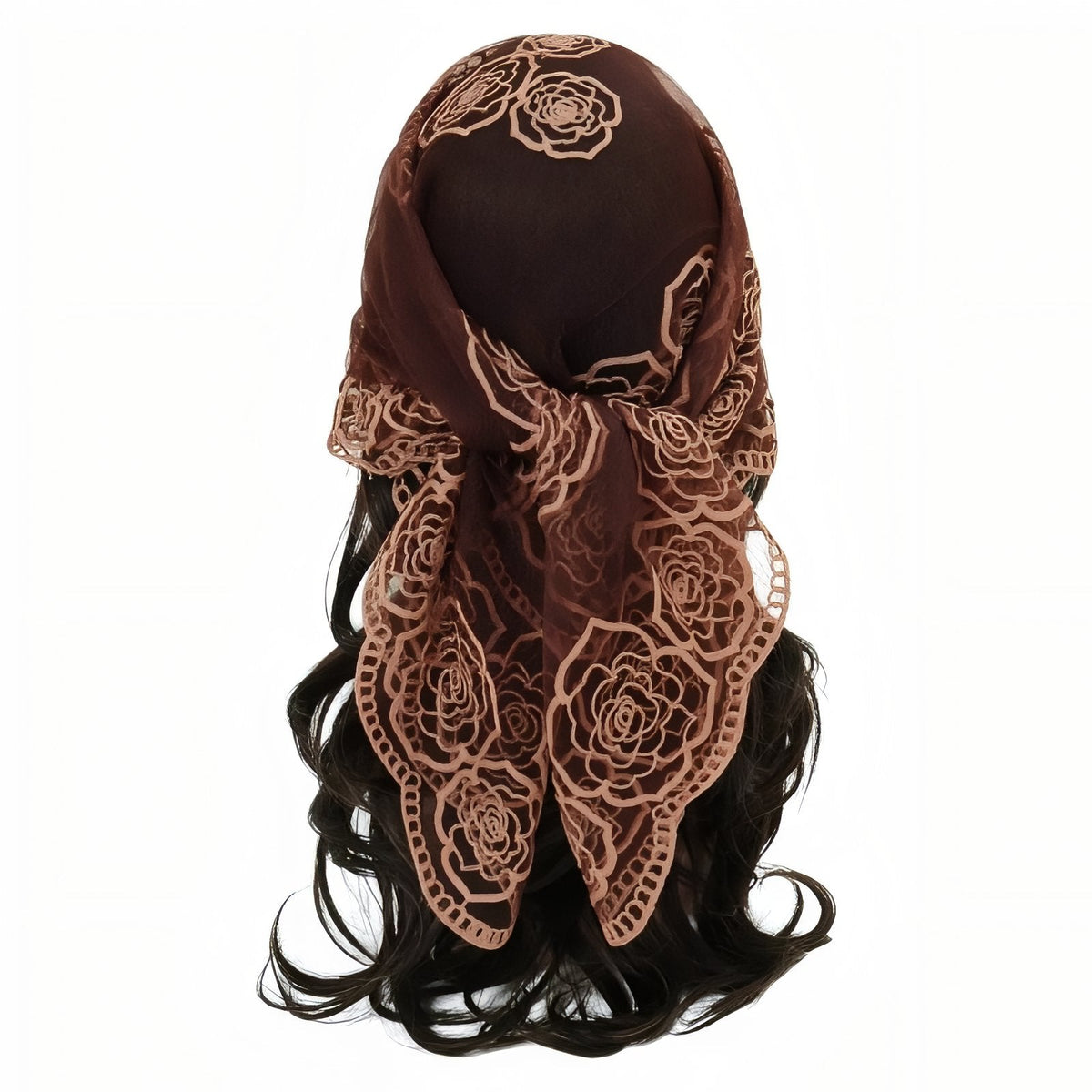 Foulard pour cheveux en dentelle