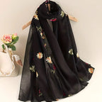 Foulard pour femme à fleurs