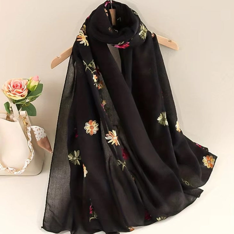 Foulard pour femme à fleurs