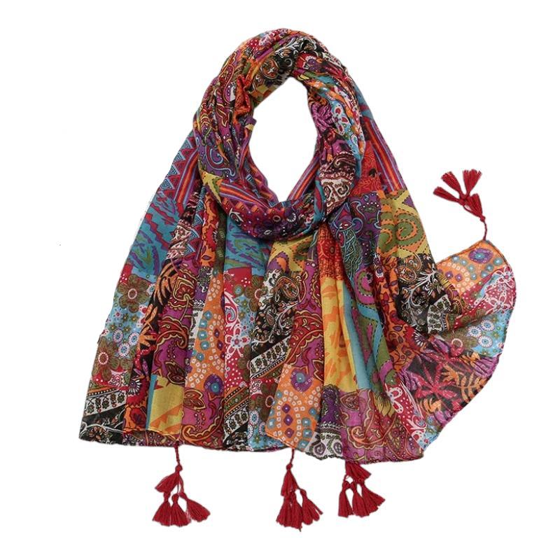 Foulard pour femme esprit ethnique