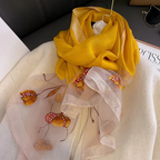 Foulard pour femme réalisé en mousseline de soie