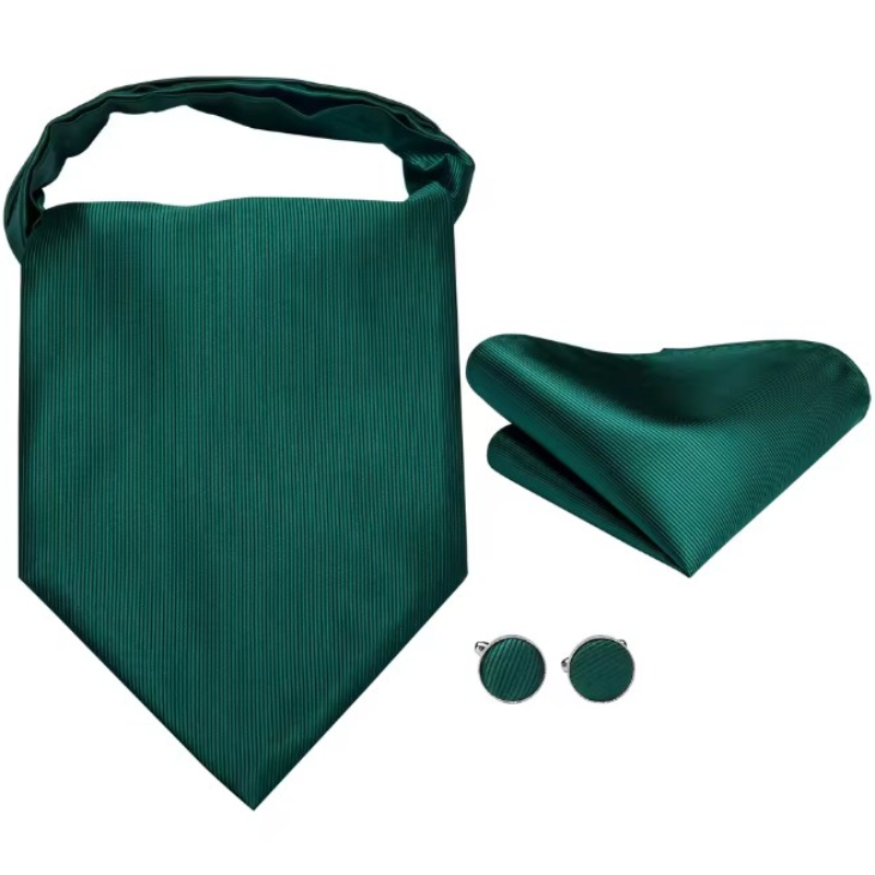 Foulard pour homme style ascot en soie
