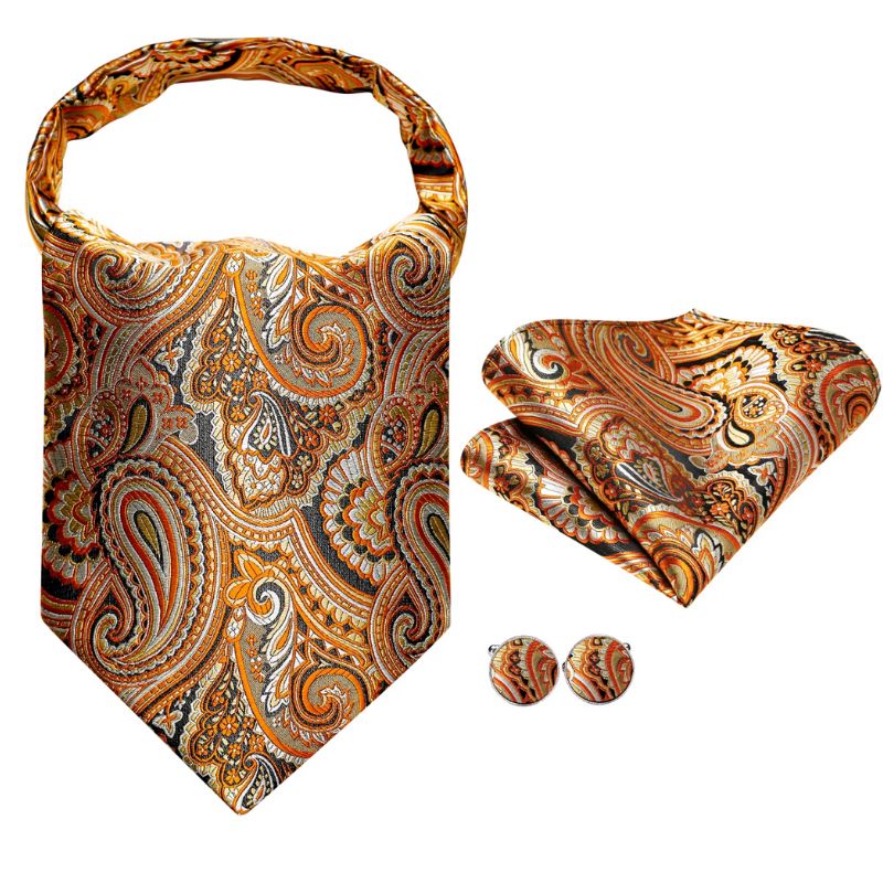 Foulard style ascot homme en soie