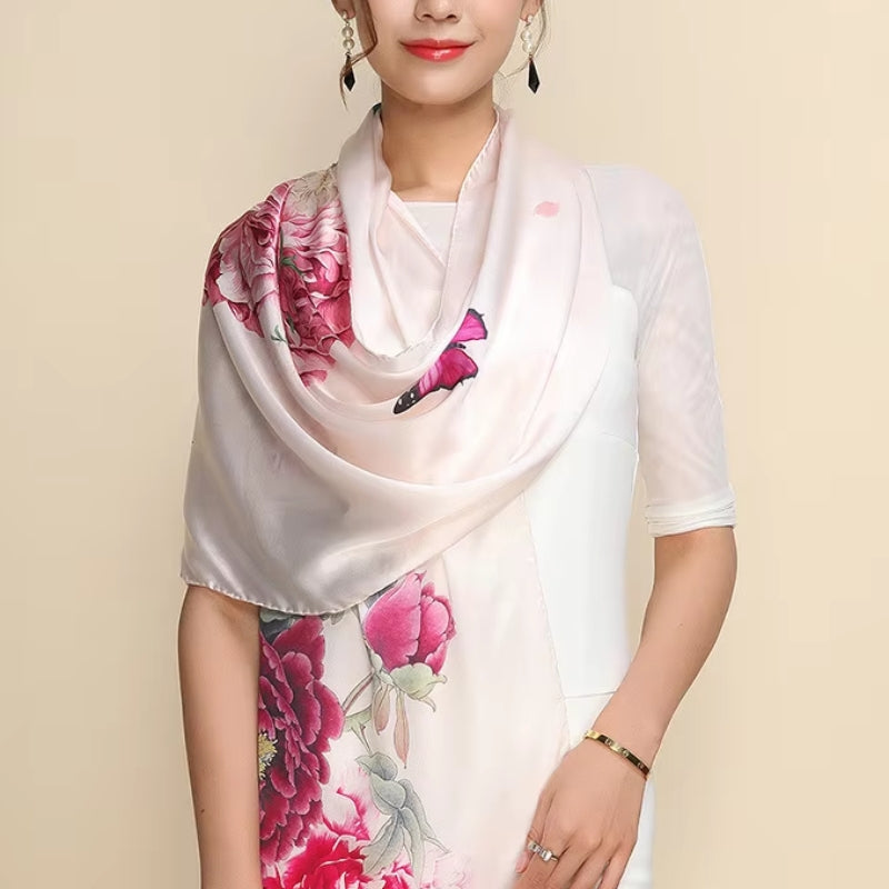 Foulard tendance en soie pour femme