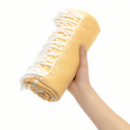 Fouta conçue comme serviette de plage