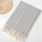 Fouta de coton adaptée à la plage