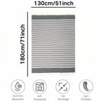Fouta de plage à tissage nid d'abeille