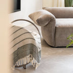 Fouta de plage au motif nid d'abeille