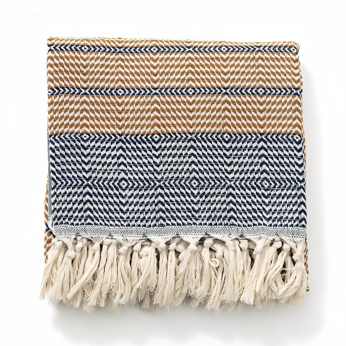 Fouta de plage avec texture nid d'abeille