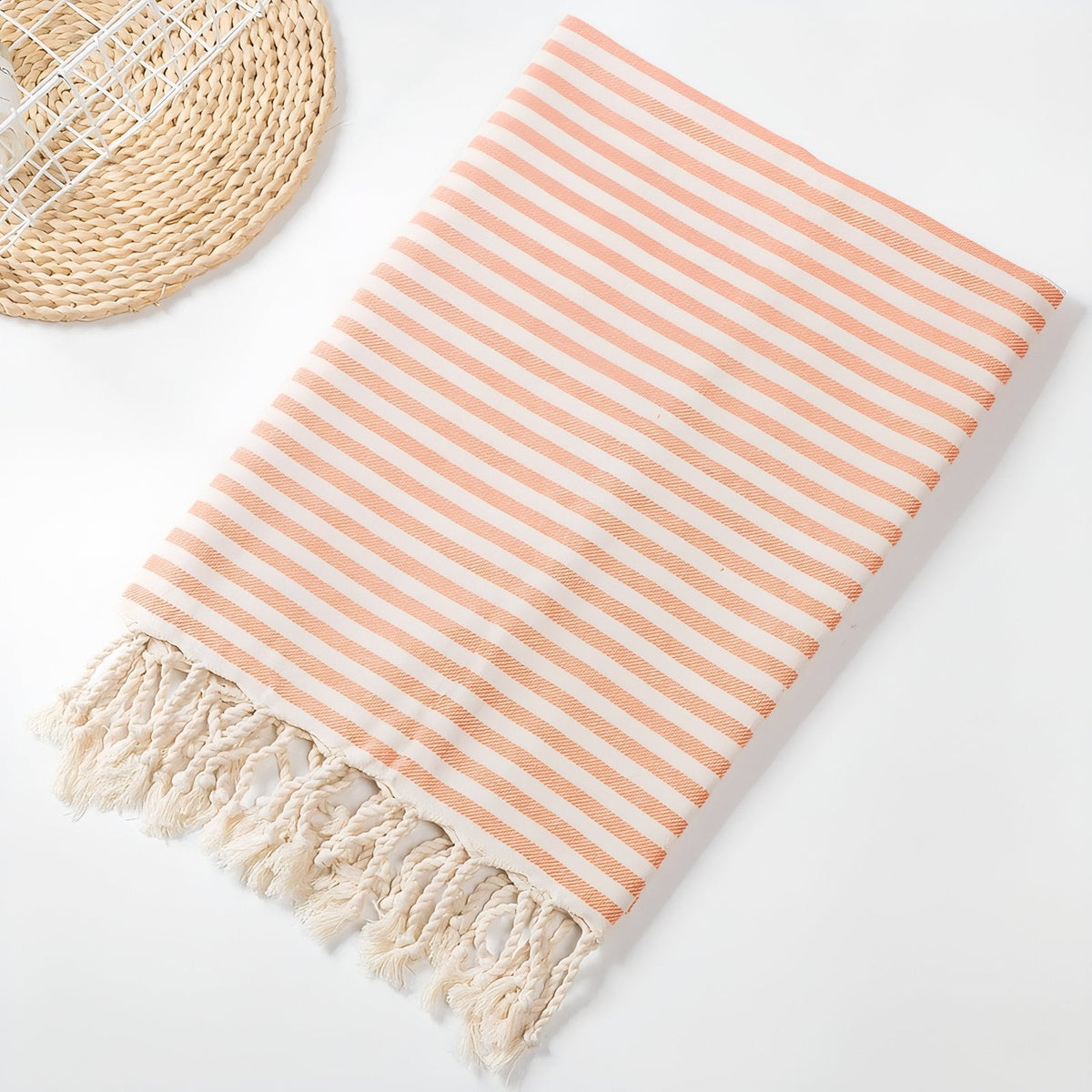Fouta de plage composée de coton