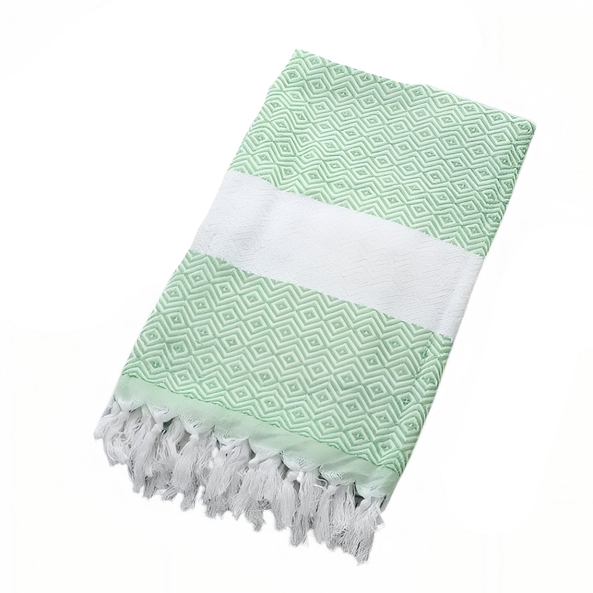 Fouta de plage confectionnée en éponge