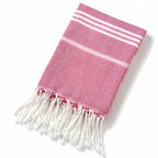 Fouta en guise de serviette de plage