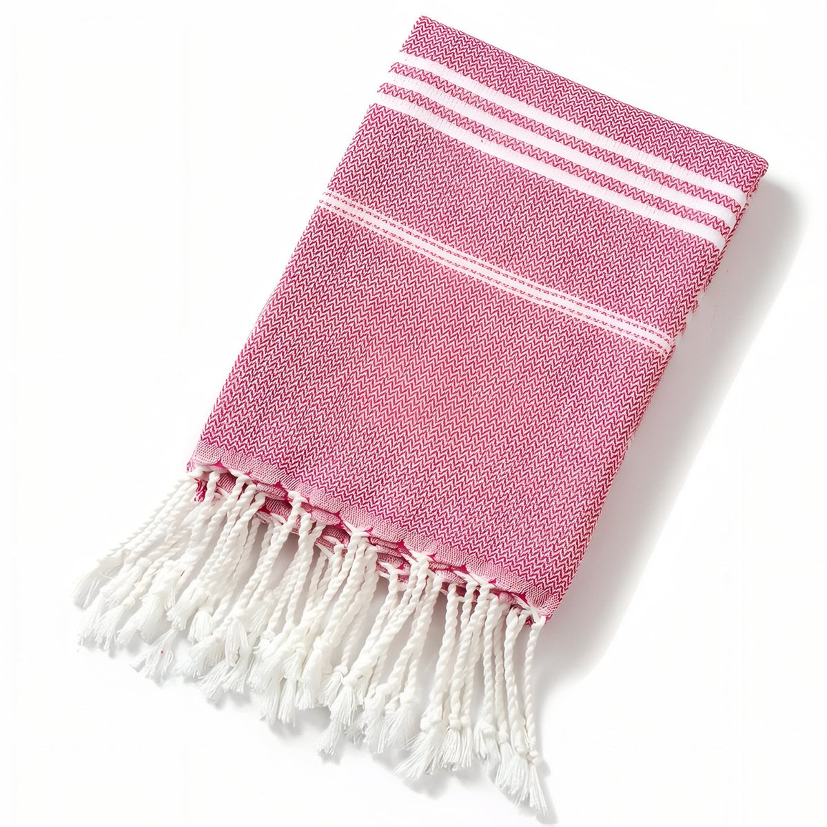 Fouta en guise de serviette de plage