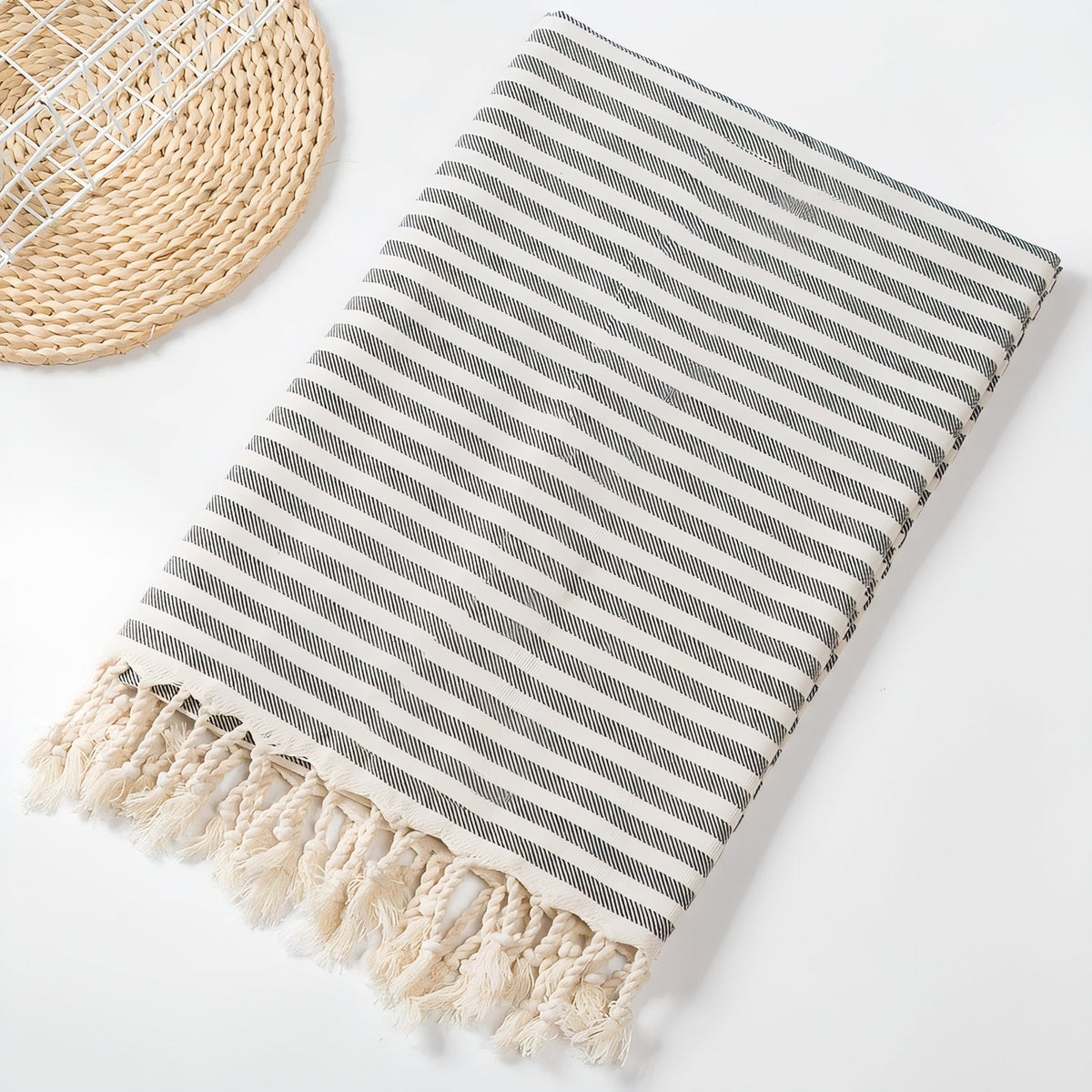 Fouta et sac conçus pour la plage