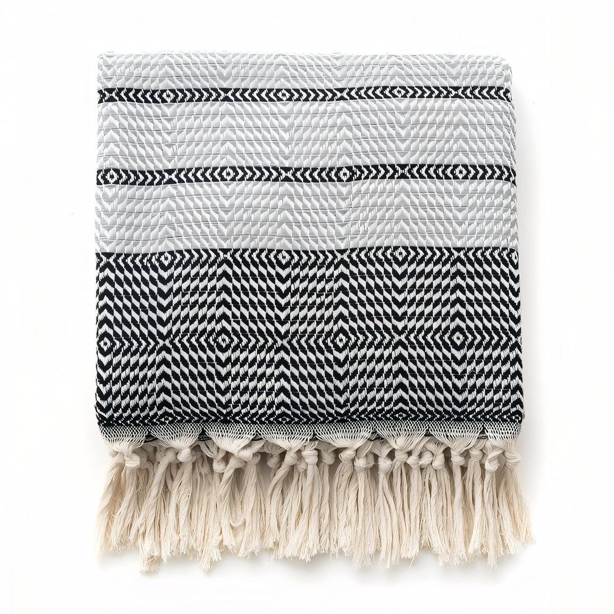 Fouta façon nid d'abeille pour la plage