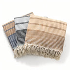 Fouta nid d'abeille destinée à la plage