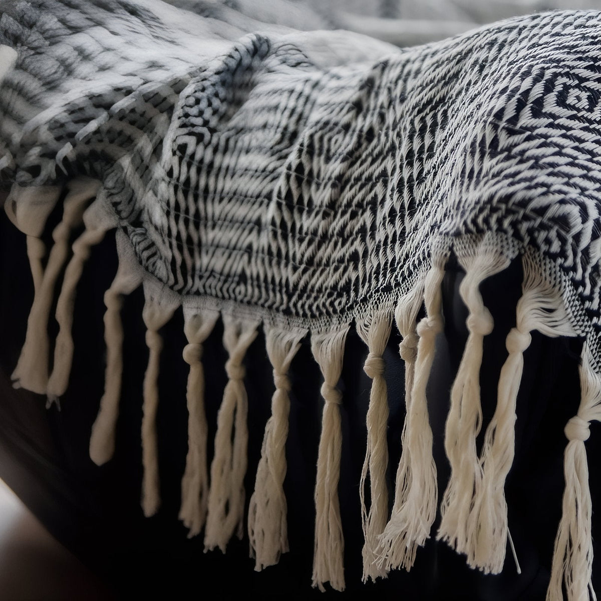 Fouta pour plage façon nid d'abeille