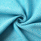 Fouta rayée asymétrique avec franges pour la plage