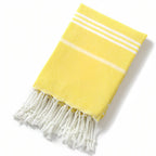 Fouta utilisée comme serviette de plage