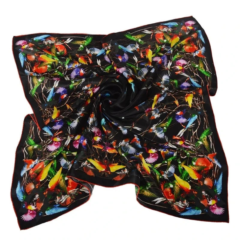 Grand carré de soie foulard