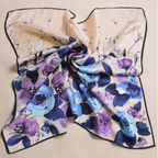 Grand format carré de soie foulard
