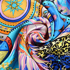 Grand foulard de soie carré