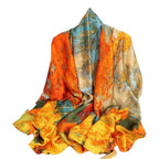 Grand foulard en satin