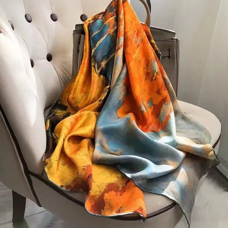 Grande étole en satin
