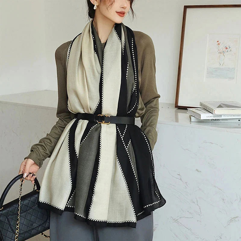 Grande étole femme style châle