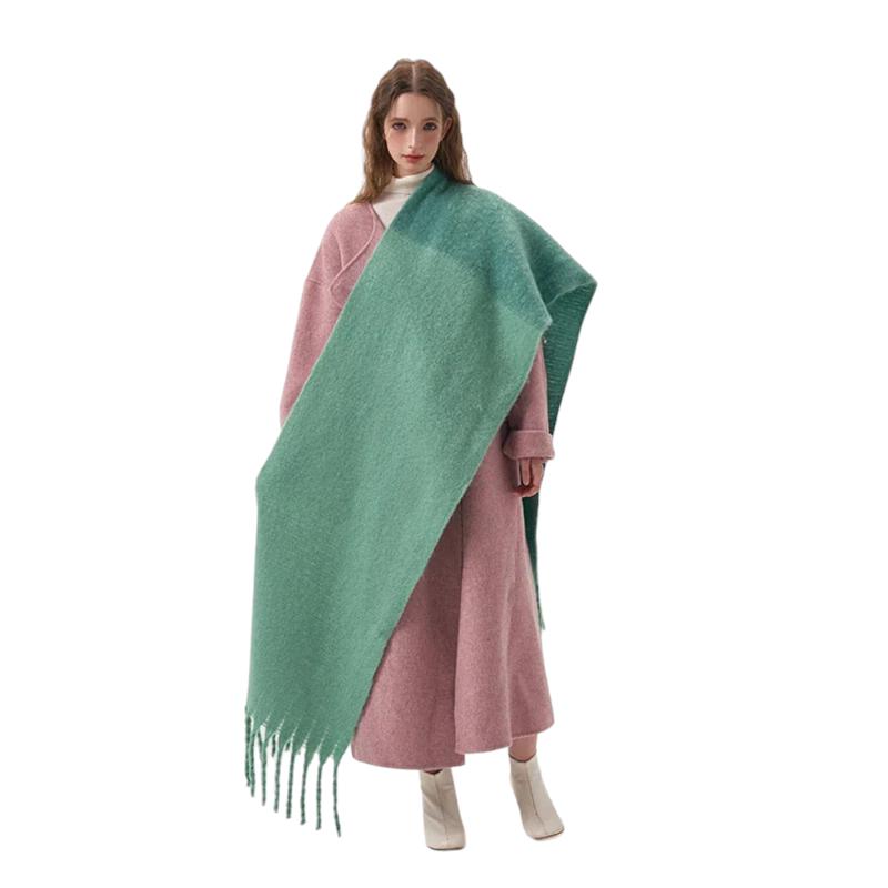 Grosse étole plaid pour femme