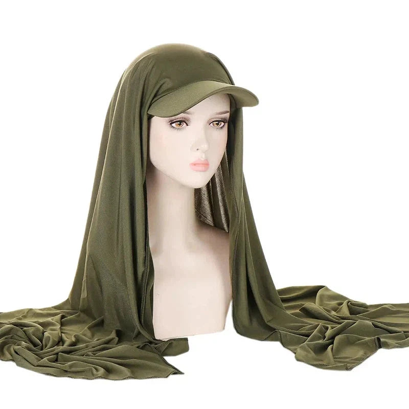 Hijab de type foulard casquette