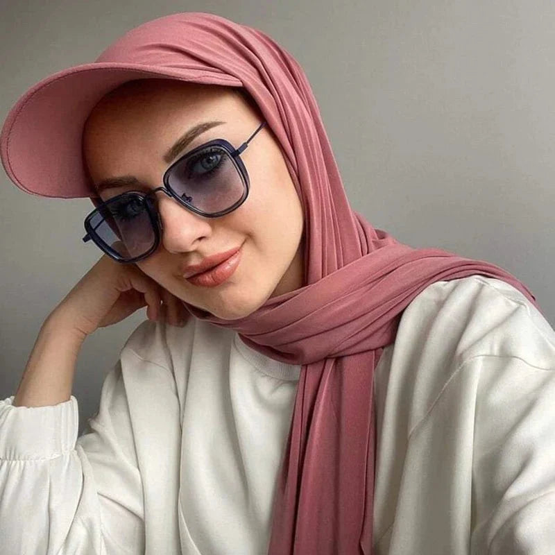 Hijab foulard avec casquette