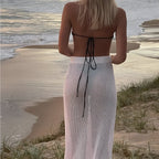 Jupe au crochet conçue pour la plage