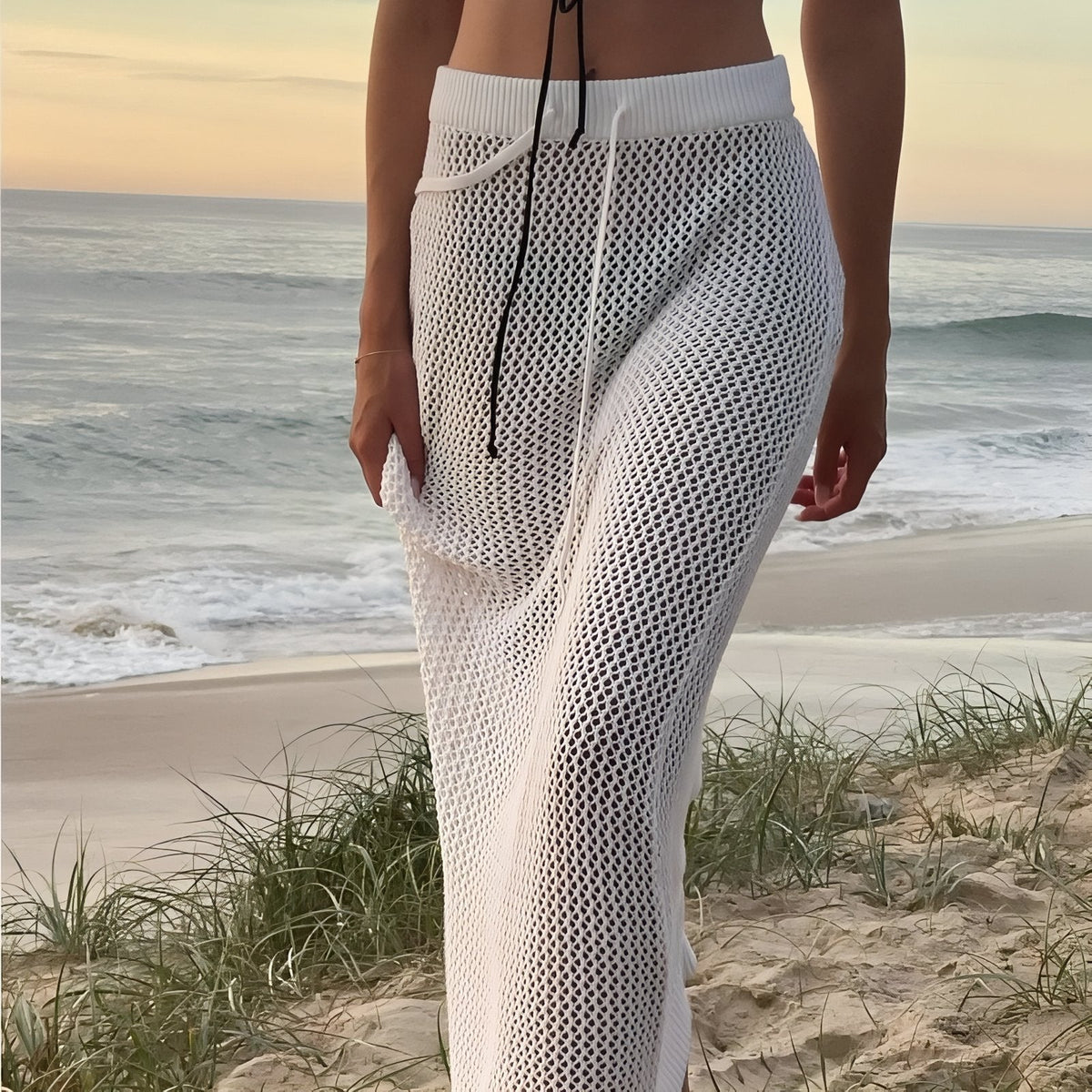Jupe crochetée de plage