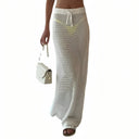 Jupe de plage en crochet