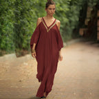 Kaftan de style oriental pour femme à la plage