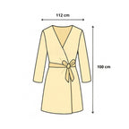 Kimono à coupe courte, vintage et ethnique