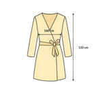 Kimono à motifs imprimés, long et large pour la plage