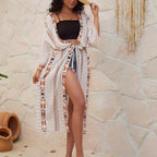 Kimono balnéaire d'inspiration vintage ethnique