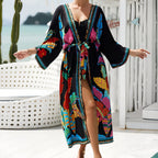 Kimono coloré d’influence africaine pour la plage