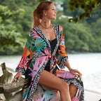 Kimono coloré pour la plage inspiration africaine