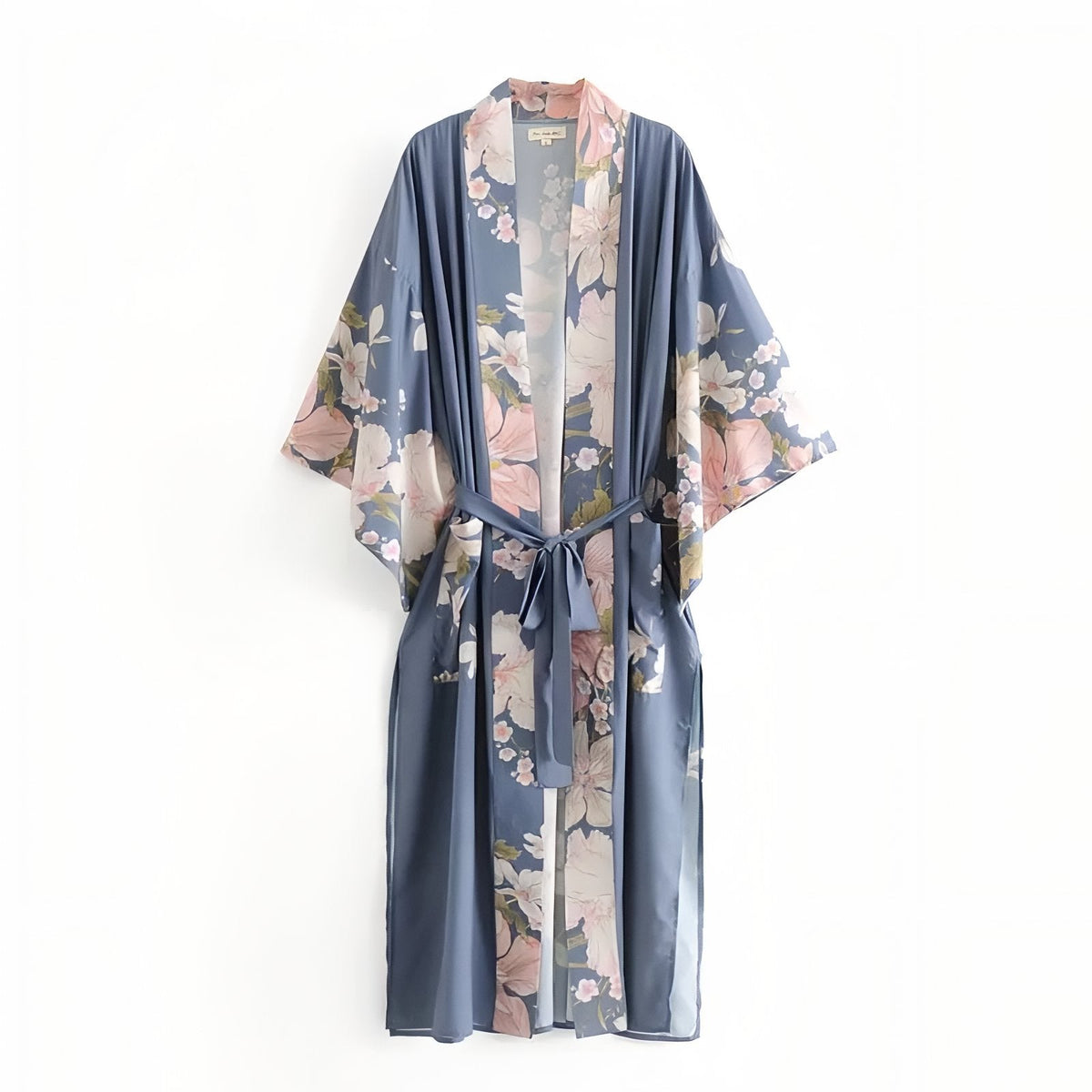 Kimono de plage à imprimé floral