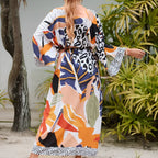 Kimono de plage coloré au style africain